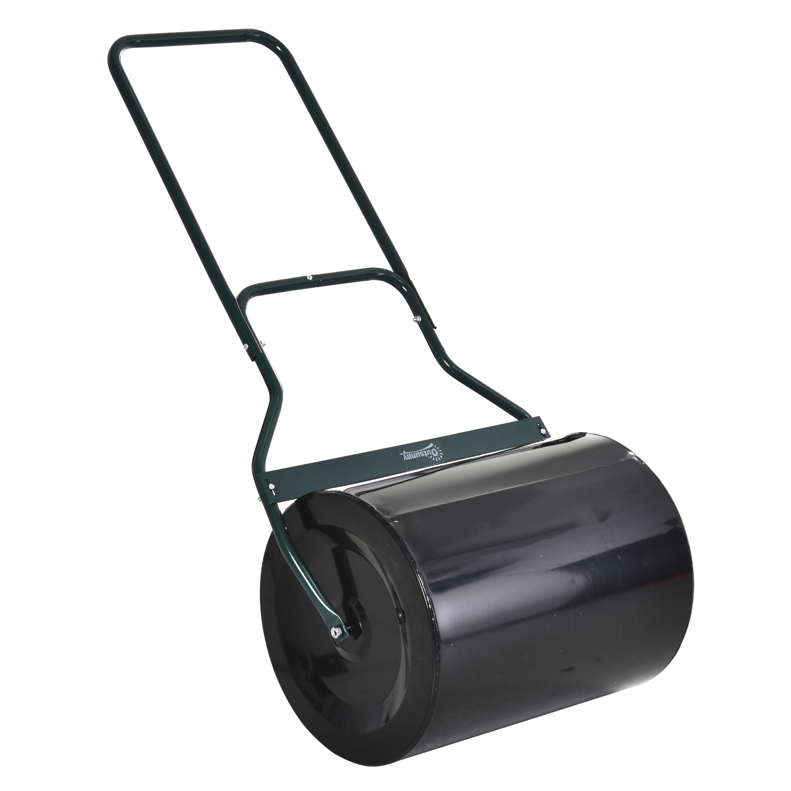 Rasenwalze mit U-Griff, Gartenwalze, Gartenrolle, 40 cm Durchmesser, 60 L Wasser-/Sandfüllung, Metall, Schwarz 57 x 40 x 123 cm Rasenwalze mit U-Griff, Gartenwalze, Gartenrolle, 40 cm Durchmesser, 60 L Wasser-/Sandfüllung, Metall, Schwarz 57 x 40 x 123 cm