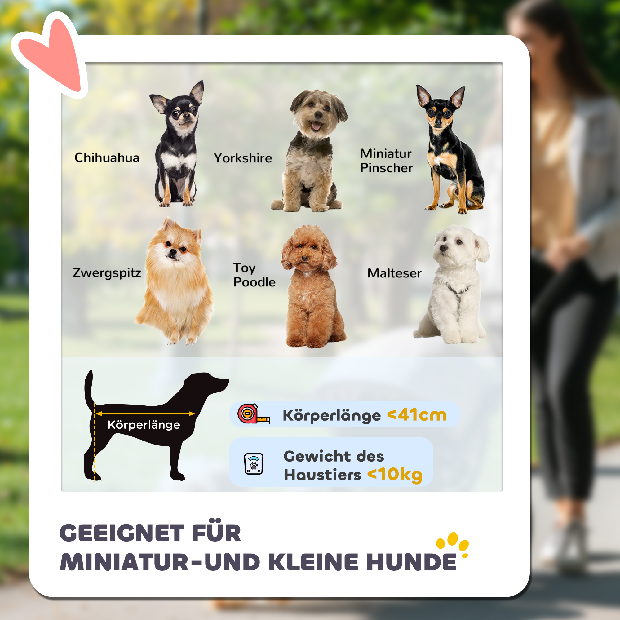 Hundewagen klappbar Hundebuggy bis 10 kg mit 3 Rädern, Netzfenstern Getränkehalter Ablagekorb 109,5x57,5x106,5 cm Rot