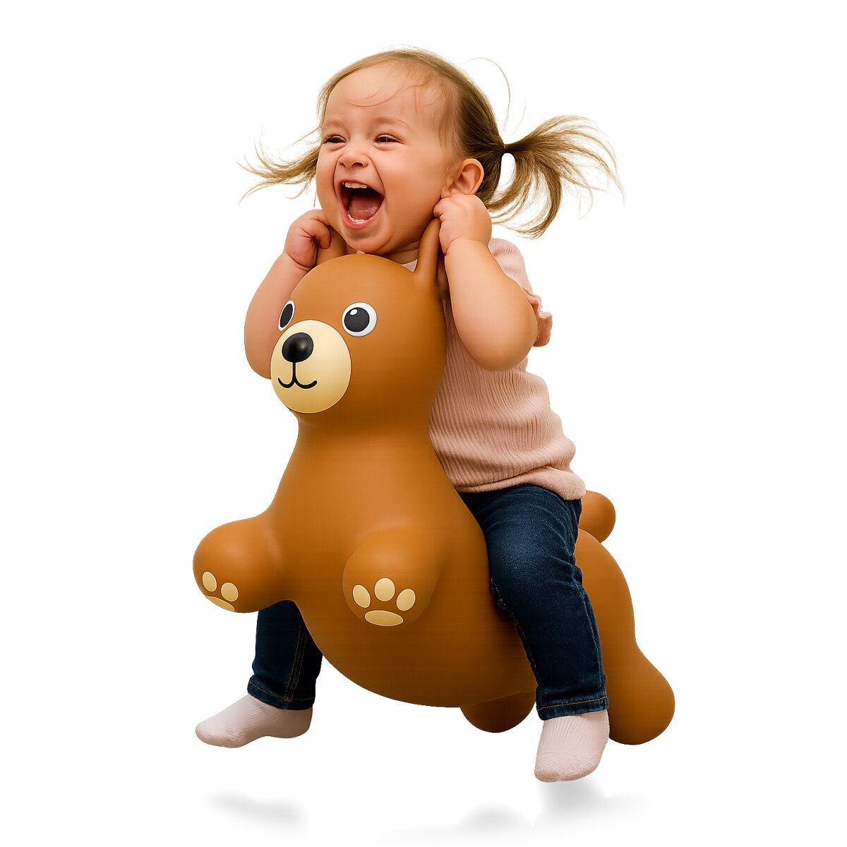 Hüpftier Bär mit Pumpe Hüpftier Bär mit Pumpe