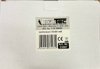 Satelliten Lautsprecher "CTB-40W" Paar, 40W, 8Ohm, 130x95x115mm, weiß