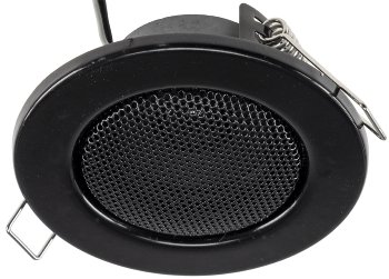 Decken-Einbaulautsprecher "CTE-8W" / Halogen-Look, 8cm Ø, 6cm Einbau, schwarz