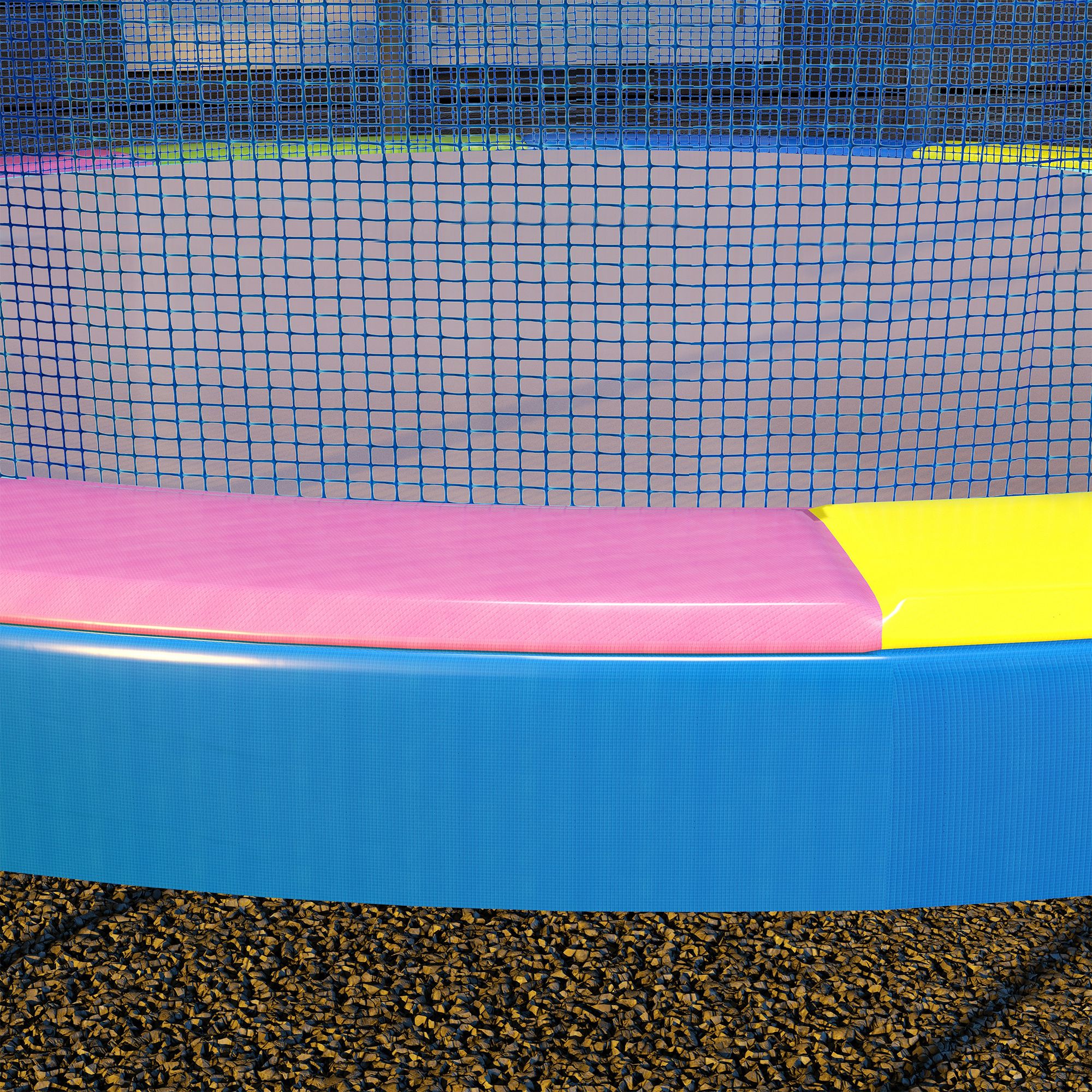 Ersatz-Randabdeckung für Trampoline, wasserfest, reißfest, Ø366 cm, bunt