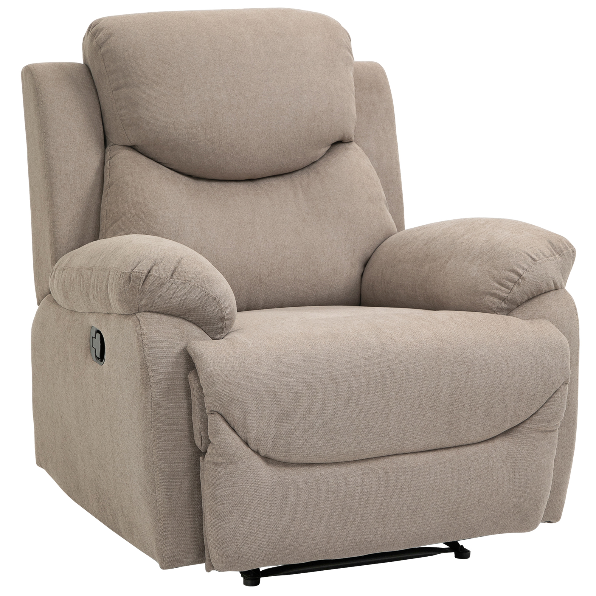 Relaxsessel Einzelsofa Liege 150° neigbarer Fernsehsessel Liegesessel TV-Sessel mit Schlaffunktion für Wohnzimmer Leinen Beige 93 x 88 x 102 cm