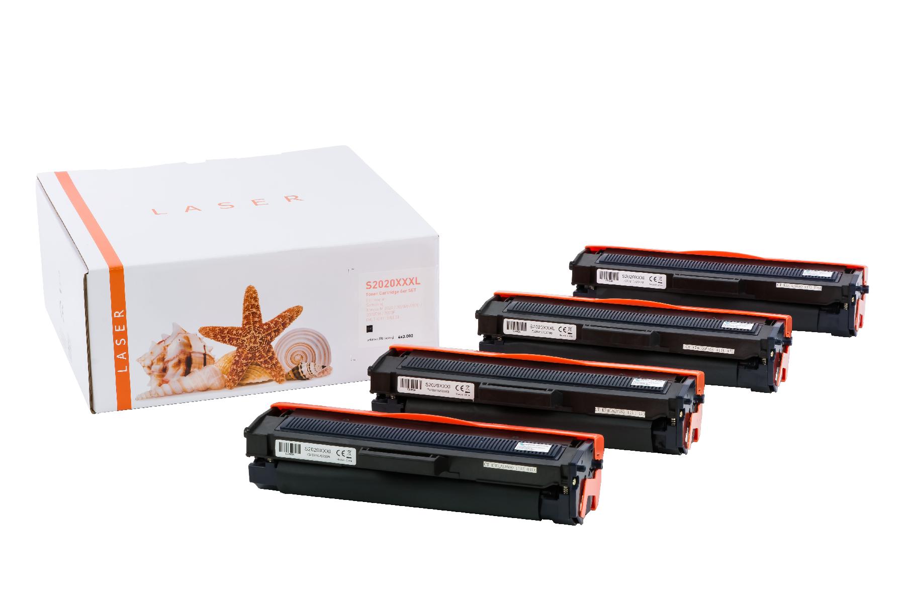 4er Set M2020XXXL alternativ Toner black für Samsung / MLTD111L/ELS / 4x3.000 Seiten 4er Set M2020XXXL alternativ Toner black für Samsung / MLTD111L/ELS / 4x3.000 Seiten