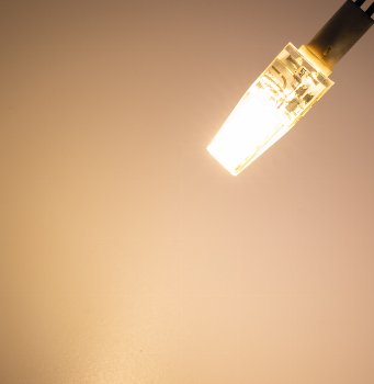 LED Stiftsockellampe G4 "Silikon W2", 3000k, 200lm, 300°, 12V/2W, warmweiß