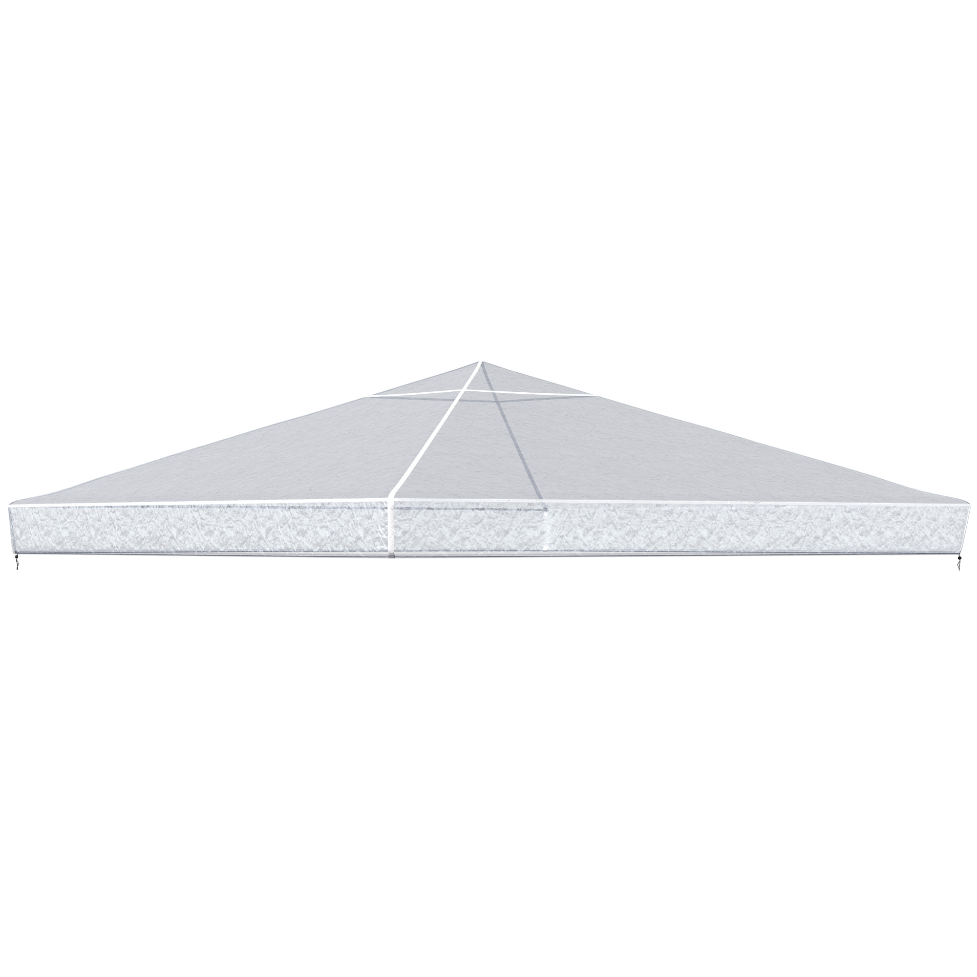 Pavillon-Regenabdeckung, Gartenpavillon-Schutz, windfest, wasserfest, Kunststoff-Plane, 300L x 300B x 80H cm