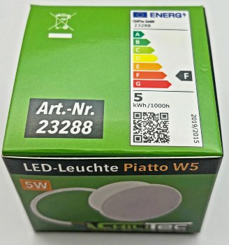 LED-Modul "Piatto W5" warmweiß, 120°, 2900K, 230V, 5W, 390lm, 50x24mm