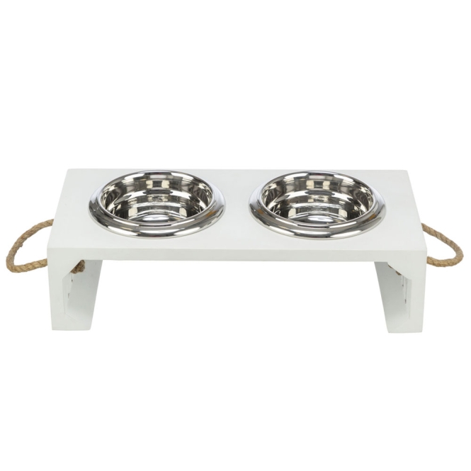 Trixie BE NORDIC Napf-Set, MDF/Edelstahl - 2 × 0,4 l Trixie BE NORDIC Napf-Set, MDF/Edelstahl - 2 × 0,9 l