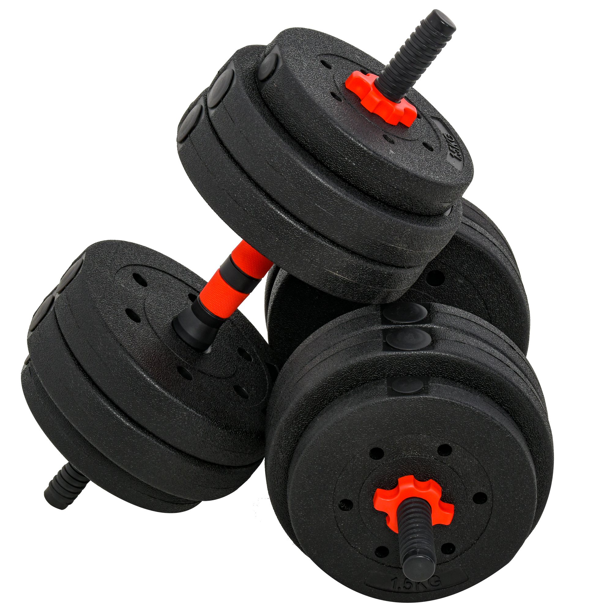 2 in 1 Hanteln Set 25 kg verstellbare Kurzhantel & Langhantel professionell Dumbbell Krafttraining und Gewichtheben für Zuhause Fitness