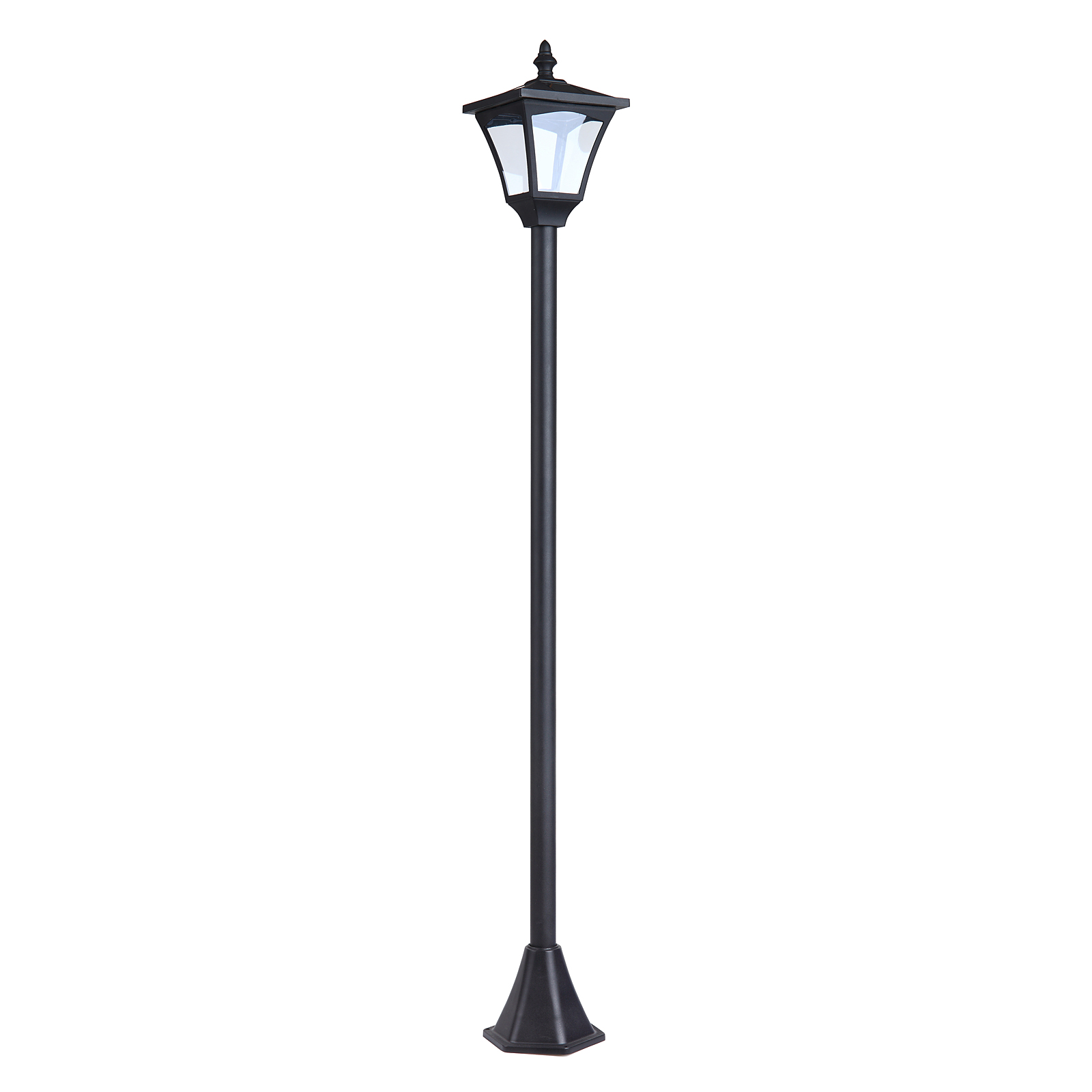 LED Solar Gartenlaterne, Stehleuchte aus Edelstahl Gartenlampe 120 cm hoch Windlicht Außenleuchte IP44, Solarlampe mit Lichtsensor 30 Lumen Erdspieß, Gartenlampe für Garten Balkon Schwarz LED Solar Gartenlaterne, Stehleuchte aus Edelstahl Gartenlampe 120 cm hoch Windlicht Außenleuchte IP44, Solarlampe mit Lichtsensor 30 Lumen Erdspieß, Gartenlampe für Garten Balkon Schwarz
