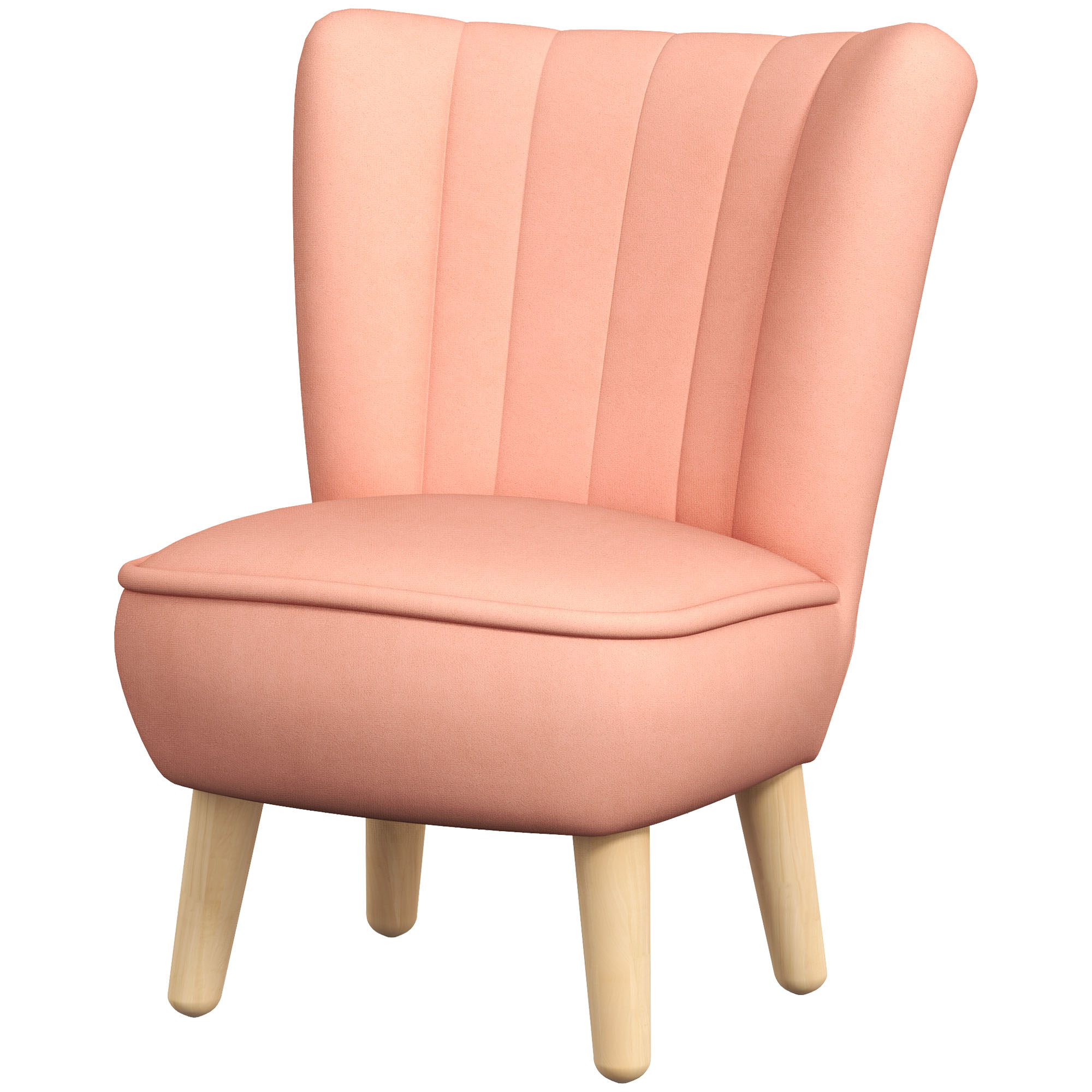 Kindersessel, Samtoptik, für 3-7 Jahre, bis 45 kg, Holzgestell, 44x45x56,5cm, Pink Kindersessel, Samtoptik, für 3-7 Jahre, bis 45 kg, Holzgestell, 44x45x56,5cm, Pink
