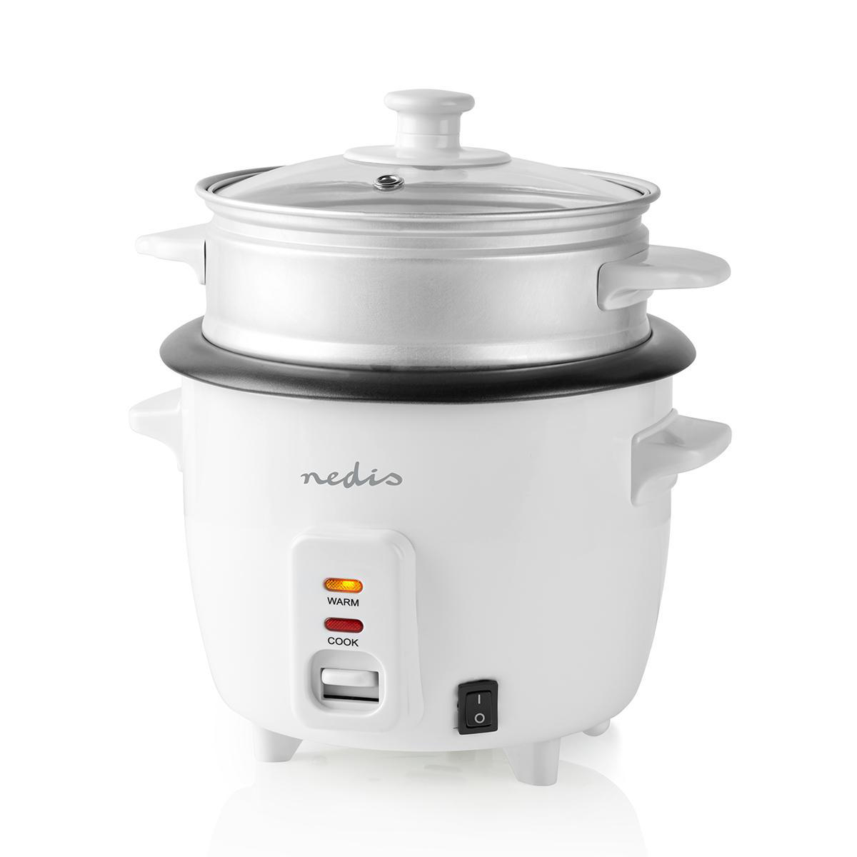 Reiskocher | 0.6 l | 300 W | Aluminium-Dampfer | Antihaft-Beschichtung | Herausnehmbare Schüssel | Automatische Abschaltung