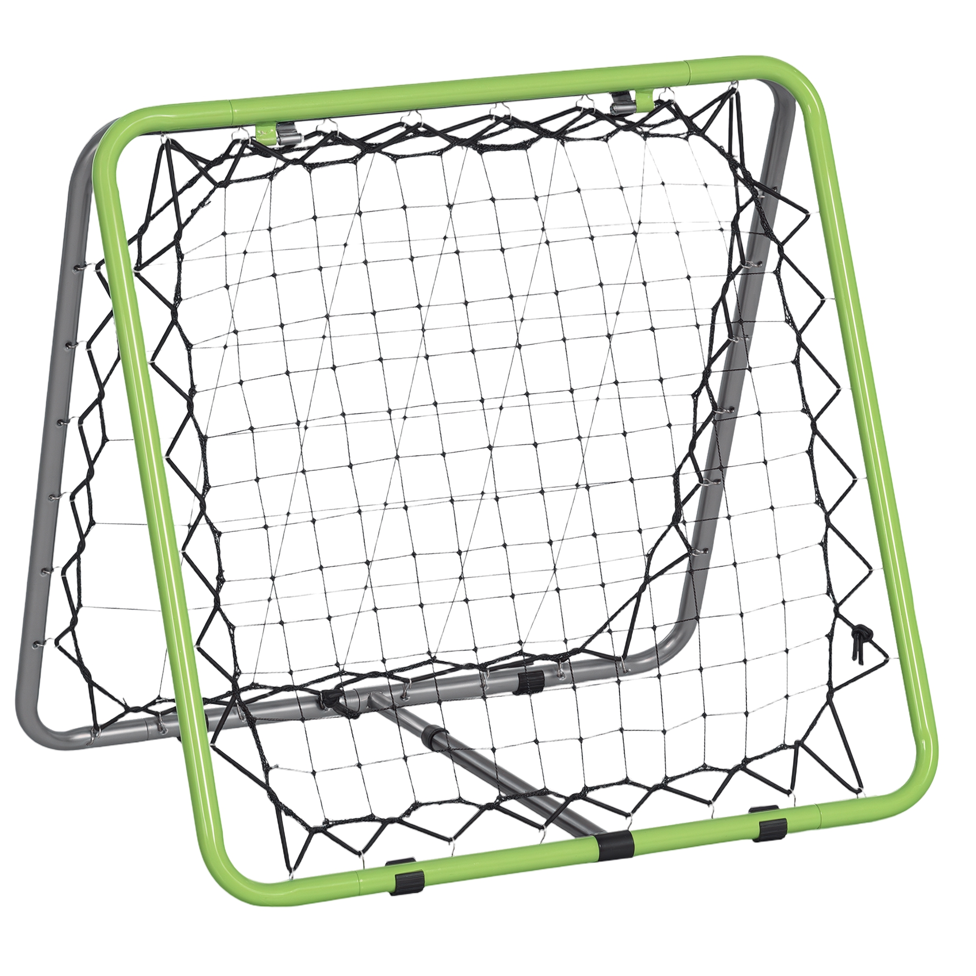 Fußball Rebounder Kickback Tor Rückprallwand Netz für Baseball Basketball beidseitiger Rückprall Verstellbar in 5 Stufen Metall Grün+Schwarz 75 x 75 x 64 cm Fußball Rebounder Kickback Tor Rückprallwand Netz für Baseball Basketball beidseitiger Rückprall Verstellbar in 5 Stufen Metall Grün+Schwarz 75 x 75 x 64 cm