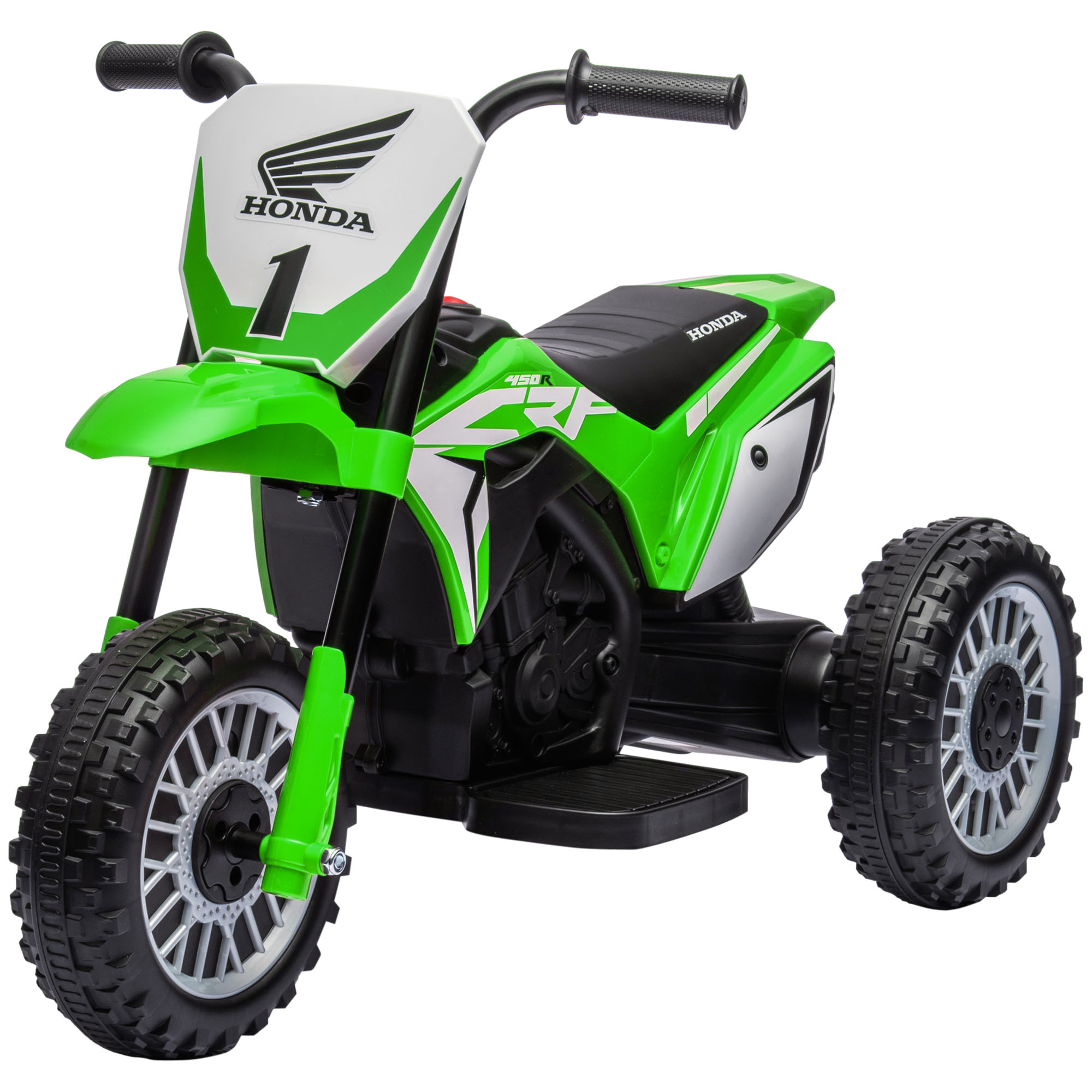 Elektro Kindermotorrad Honda, 3 km/h, Soundeffekte, für 18-36 Monate, Grün Elektro Kindermotorrad Honda, 3 km/h, Soundeffekte, für 18-36 Monate, Grün
