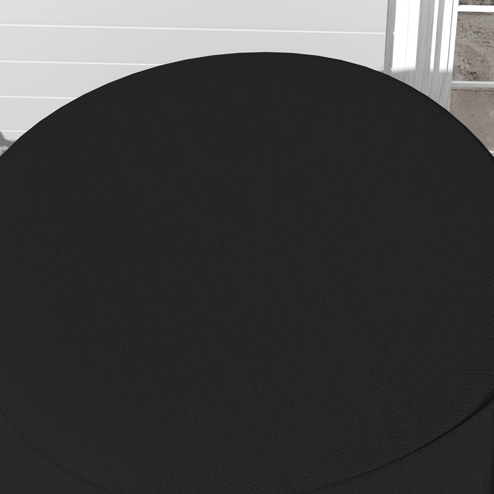 Outdoor-Möbelabdeckung Möbelabdeckung Schutzplane für Möbel, wetterbeständig, 196 cm x 196 cm x 230 cm, Schwarz