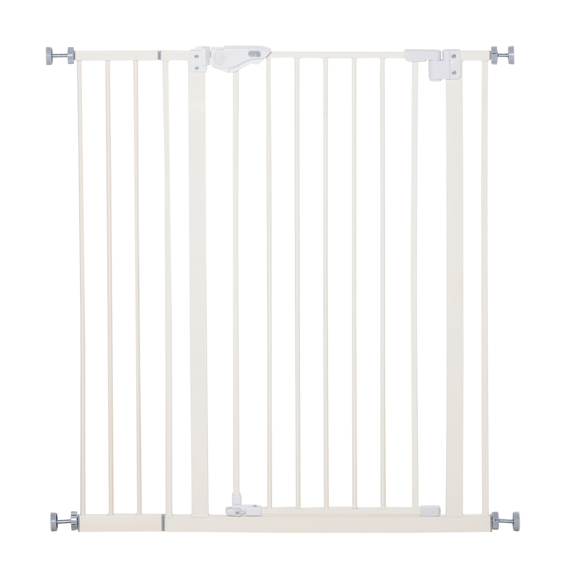 Absperrgitter für Hunde, extra hoch, Schließautomatik, Metallrahmen, 97,5 x 104,1 cm, Weiß Absperrgitter für Hunde, extra hoch, Schließautomatik, Metallrahmen, 97,5 x 104,1 cm, Weiß