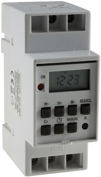 digitale Wochen-Zeitschaltuhr für / Schalttafel-Einbau, 230V, max. 3500W