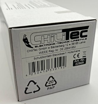 Schutzkontakt-Steckdose für Hutschiene / mit LED, 230V, 16A, VDE