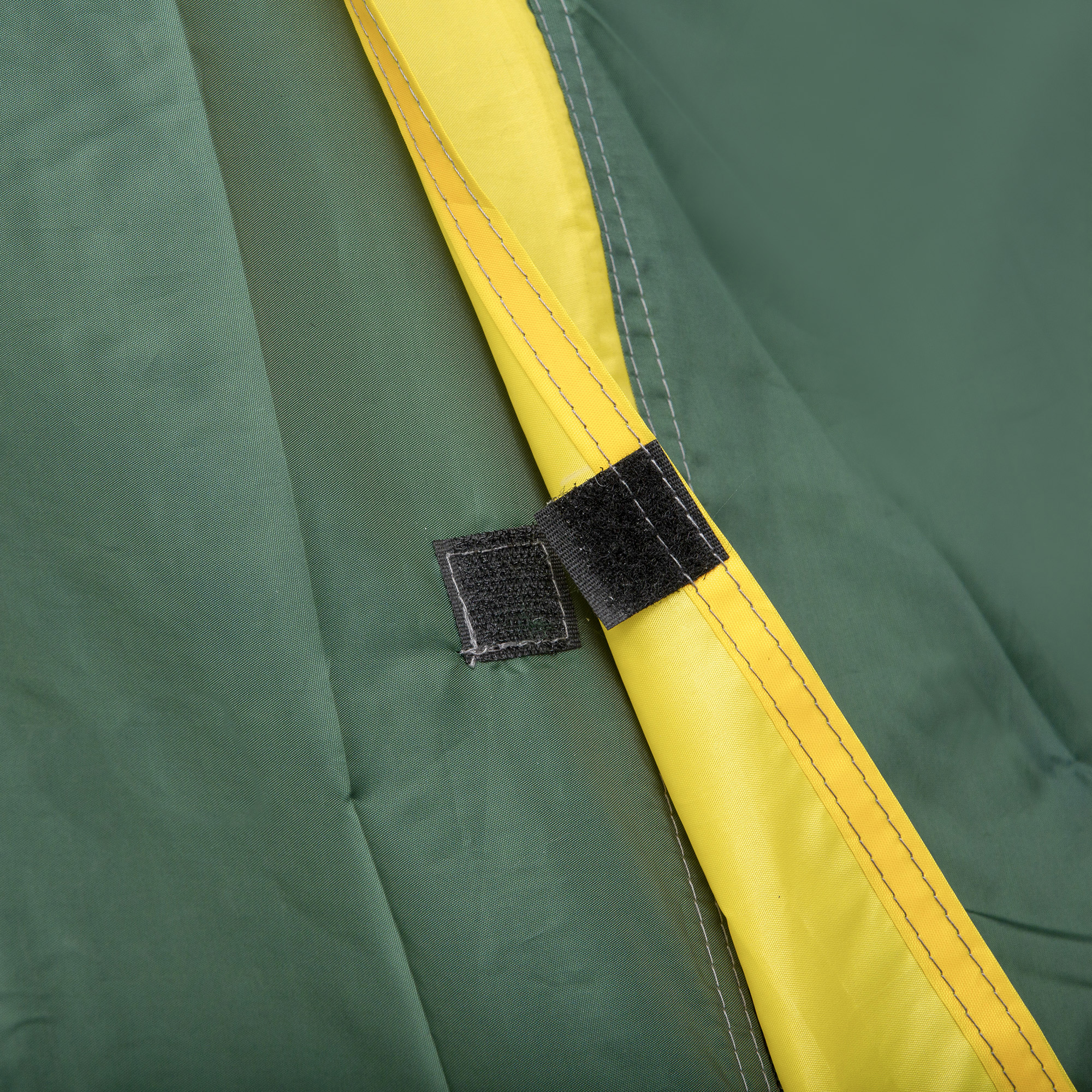 Zelt für 2 Personen 190T Campingzelt mit Heringen Kuppelzelt Glasfaser Polyester Grün+Gelb 325 x 183 x 130 cm