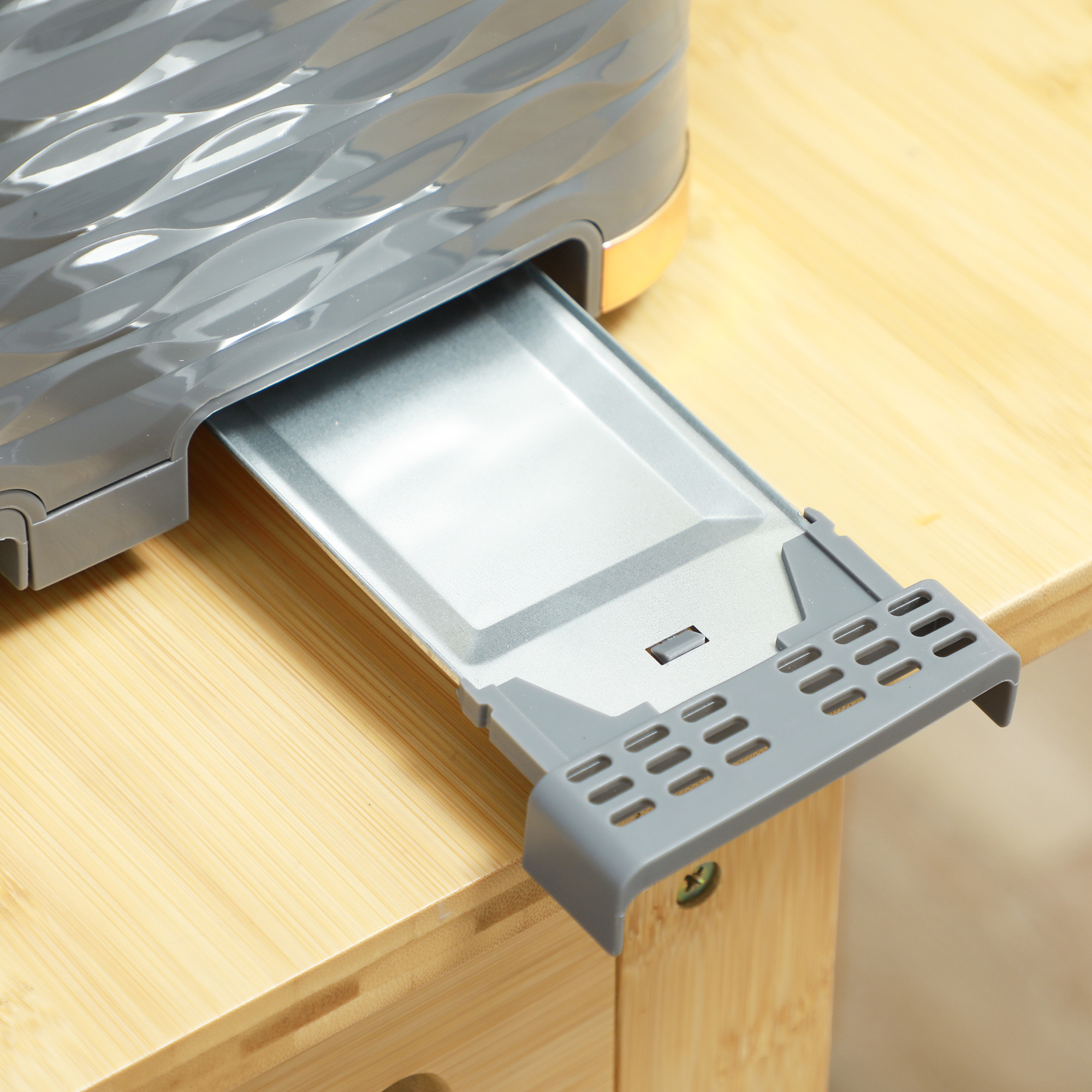 2-in-1 Toaster und Wasserkocher Set, 7 Bräunungsstufen, Auftau- und Aufwärmfunktion, Grau