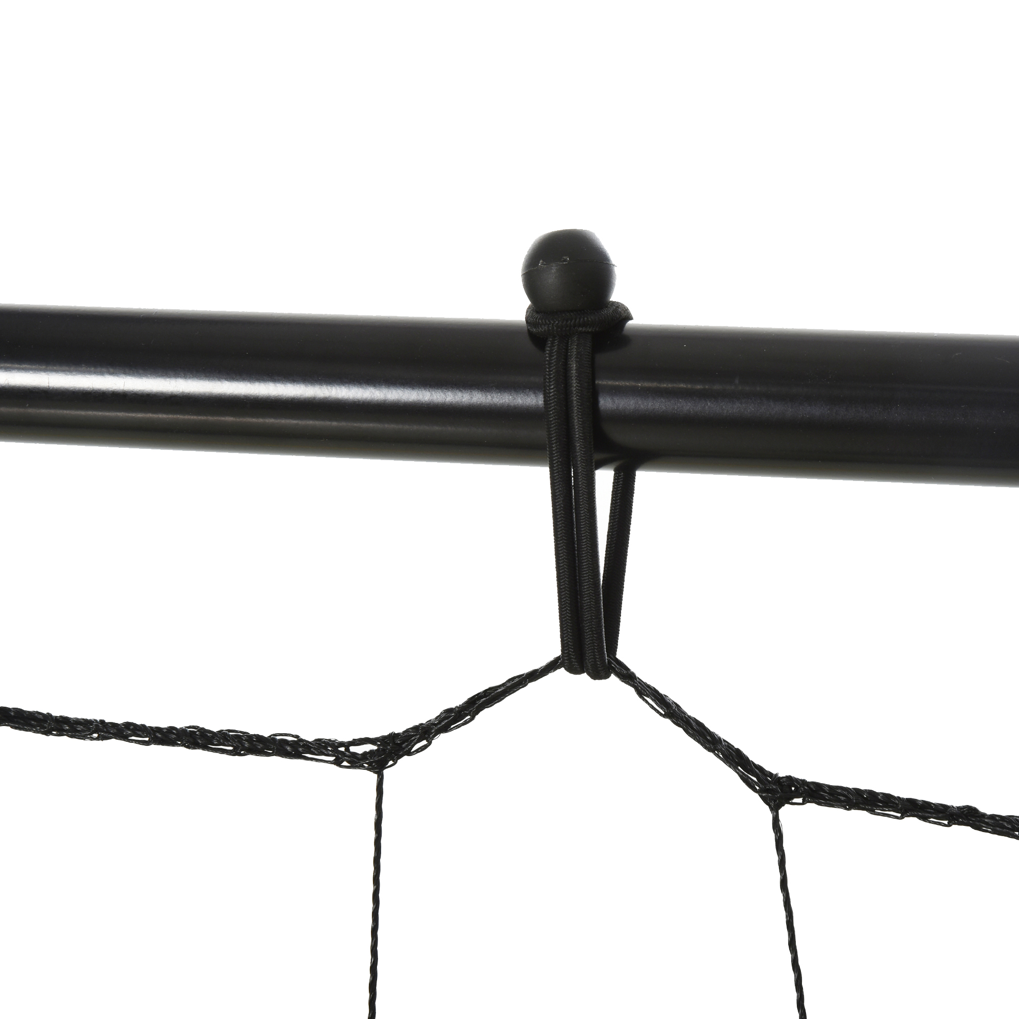 Kickback Fußball Rebounder Tor Rückprallwand Netz für Fußball, Basketball und Baseball, Stahl+PE, Gelb+Schwarz, 184 x 63 x 123 cm