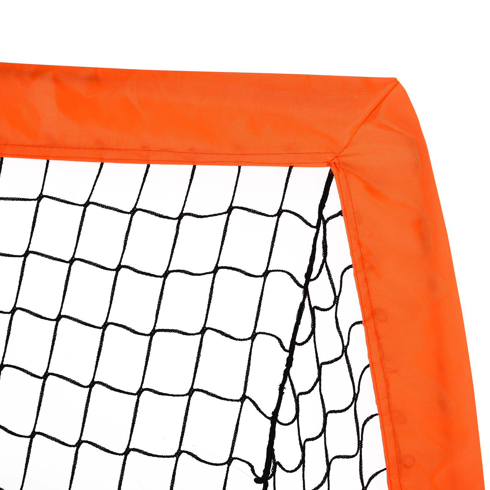 Fußballtor Set, leicht, einfache Montage, Tragetasche, Stahlrohre, 183x90x90 cm, Orange