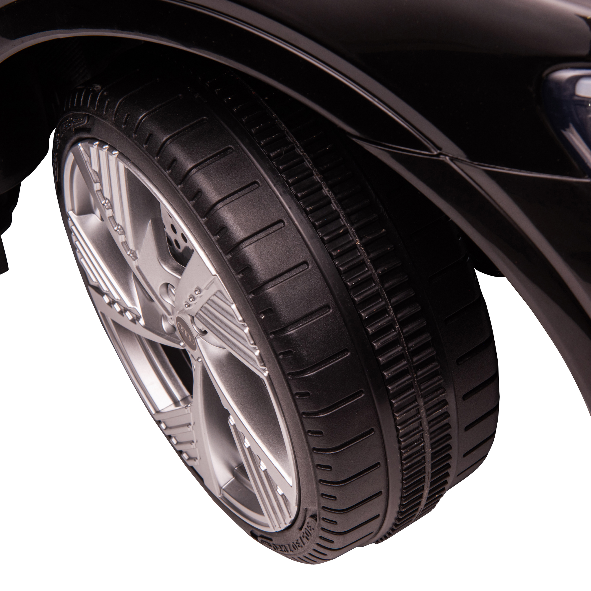 Elektro Kinderauto 12V Elektrofahrzeug Audi E-tron Elektroauto mit Fernbedienung, Sicherheitsgurt, Musik (MP3/USB/TF), Kinderfahrzeug für Kinder 3-5 Jahre, 3-5 km/h, Schwarz