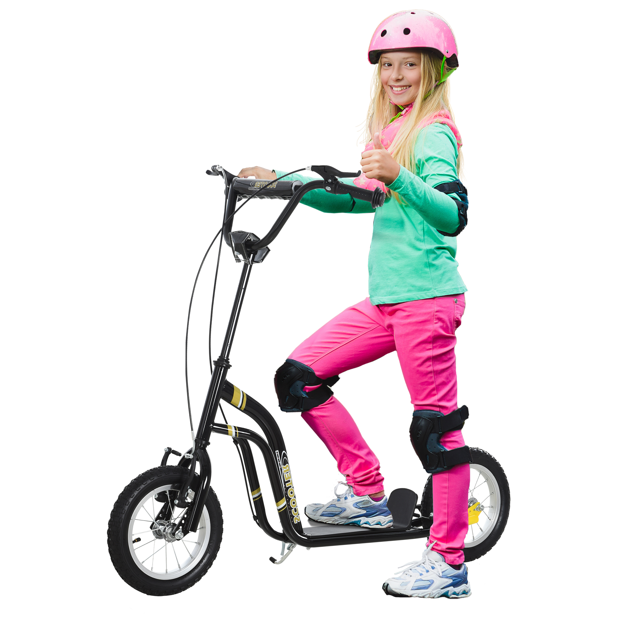 Kinderroller ab 5 Jahre Scooter Kinderscooter Tretroller Cityroller Kinder Roller Kickboard mit Luftreifen 12 Zoll Gummi Aluminium Schwarz 120 x 58 x 85-95 cm Kinderroller ab 5 Jahre Scooter Kinderscooter Tretroller Cityroller Kinder Roller Kickboard mit Luftreifen 12 Zoll Gummi Aluminium Schwarz 120 x 58 x 85-95 cm
