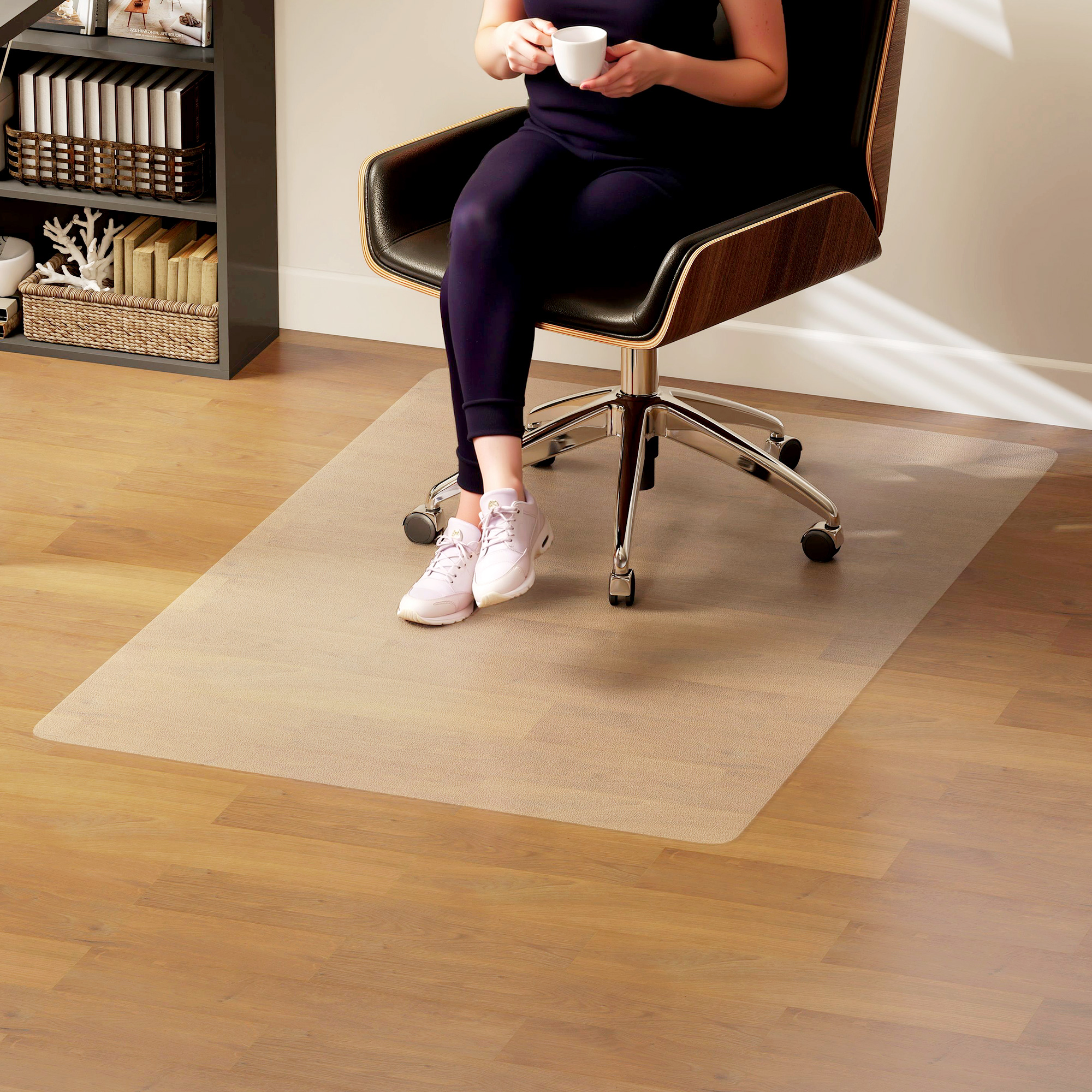 Bodenschutzmatte, rutschfest, 1,5mm dick, 100 x 150 cm, Transparent