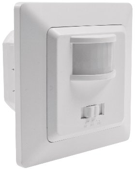 MILOS Bewegungsmelder 160°,weiß matt / LED geeignet,  250V~, Unterputz, 2-Draht