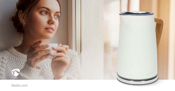 Wasserkocher | 1.7 l | Soft-Touch | weiß | um 360 Grad drehbar | verdecktes Heizelement | Strix® Controller | Boil-dry protection