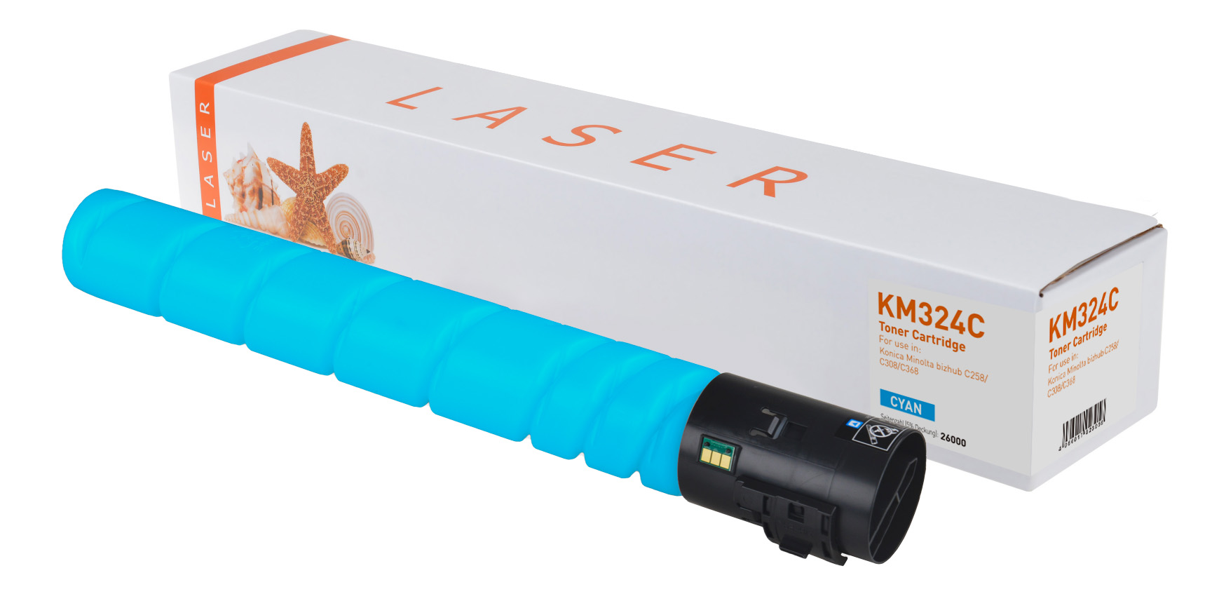 TN324C alternativ Toner Cyan für KonicaMinolta / A8DA450 / 26.000 Seiten TN324C alternativ Toner Cyan für KonicaMinolta / A8DA450 / 26.000 Seiten