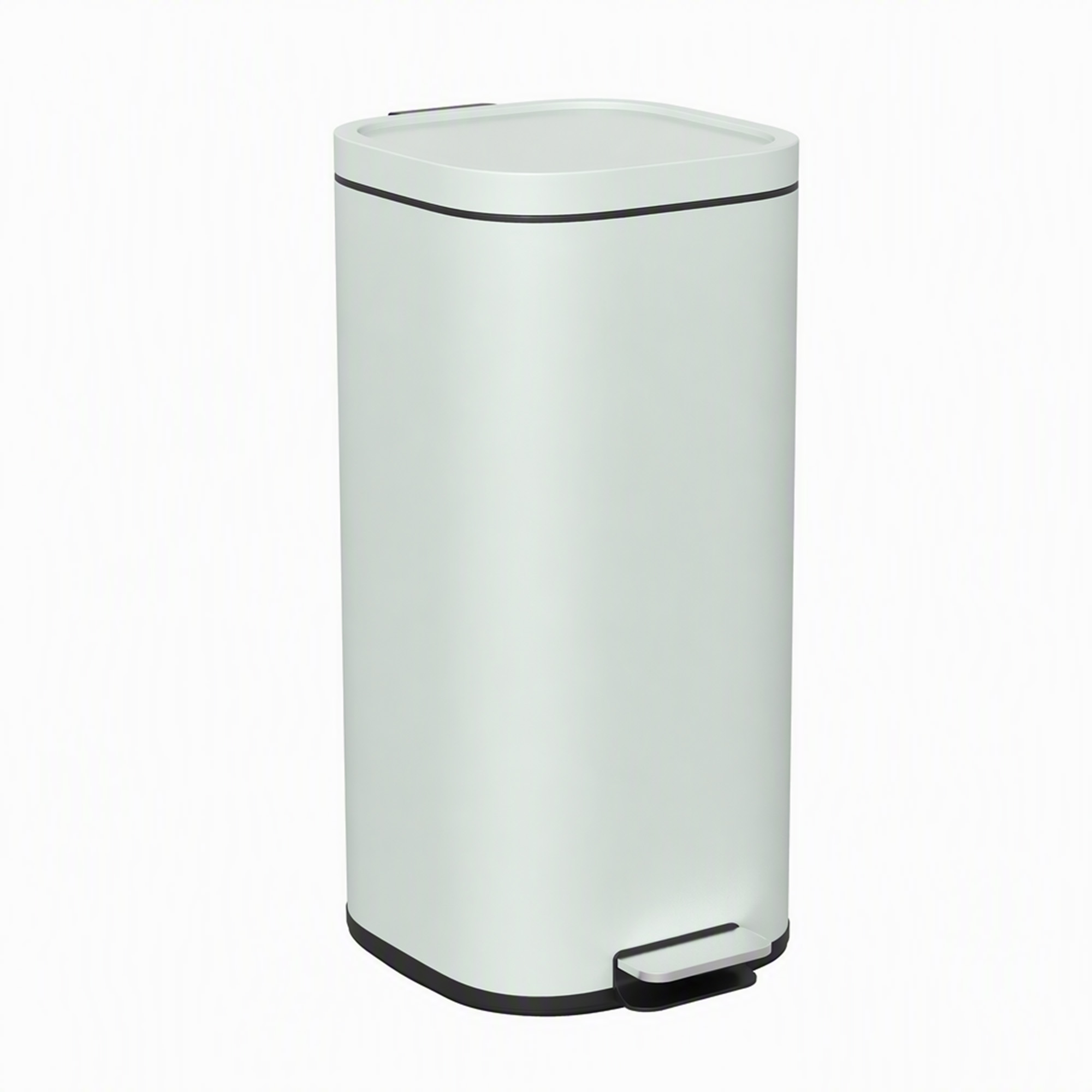30L Küchenmülleimer Pedaleimer mit Deckel, Soft-Close- und Offenhalte-Funktion für Küche, Zuhause