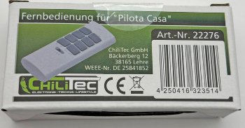 Fernbedienung für "Pilota Casa" / 433,92MHz, 12 Kanäle, Tasten EIN / AUS