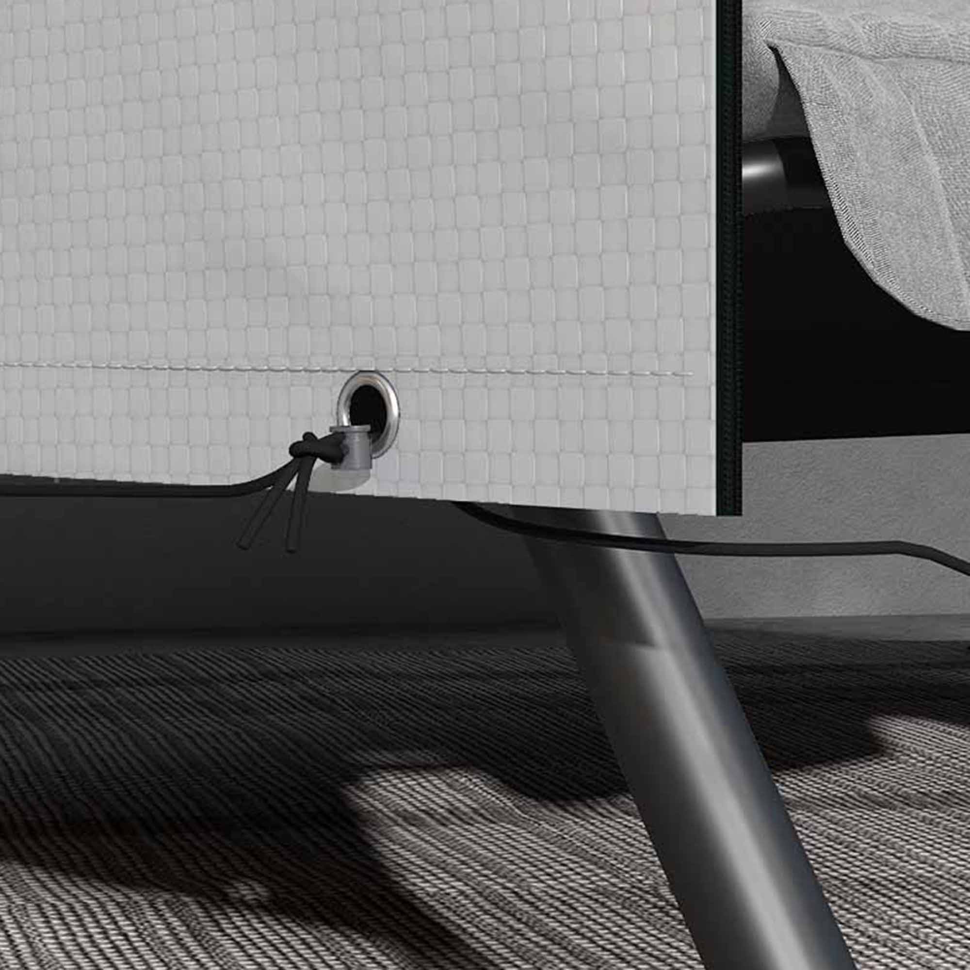 Gartenmöbelabdeckung Abdeckung Schutzhülle für Outdoor-Möbel, 215 cm x 155 cm x 150 cm, Grau