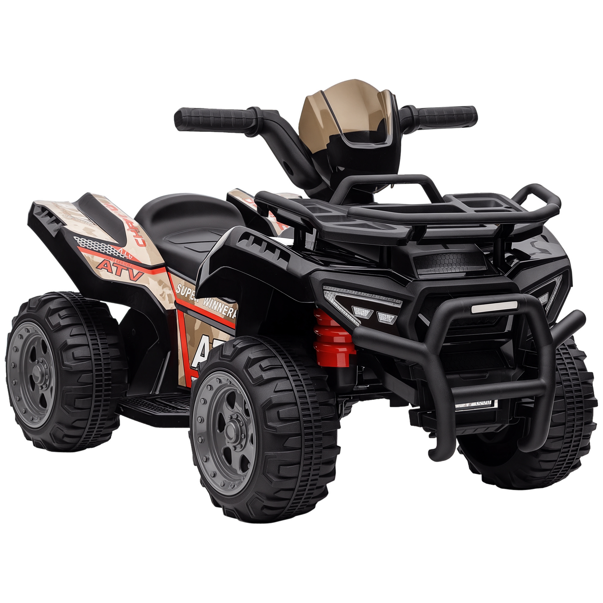 Kinderquad 6V Kinderquad mit Vorwärtsfunktion, Musik, Elektro-Quad für Kinder 1,5-3 Jahre Schwarz Kinderquad 6V Kinderquad mit Vorwärtsfunktion, Musik, Elektro-Quad für Kinder 1,5-3 Jahre Schwarz