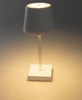 LED Akku Tischleuchte 26cm, dimmbar / USB-C, 160Lumen, 1200mAh, 3000k, Weiß