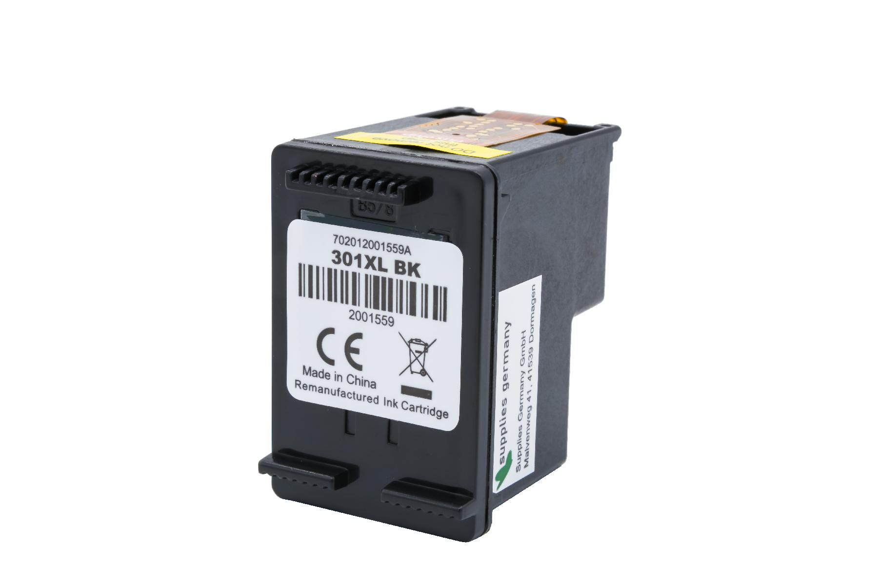 301BKXL alternativ Tinte black für HP / CH563EE / 20 301BKXL alternativ Tinte black für HP / CH563EE / 20