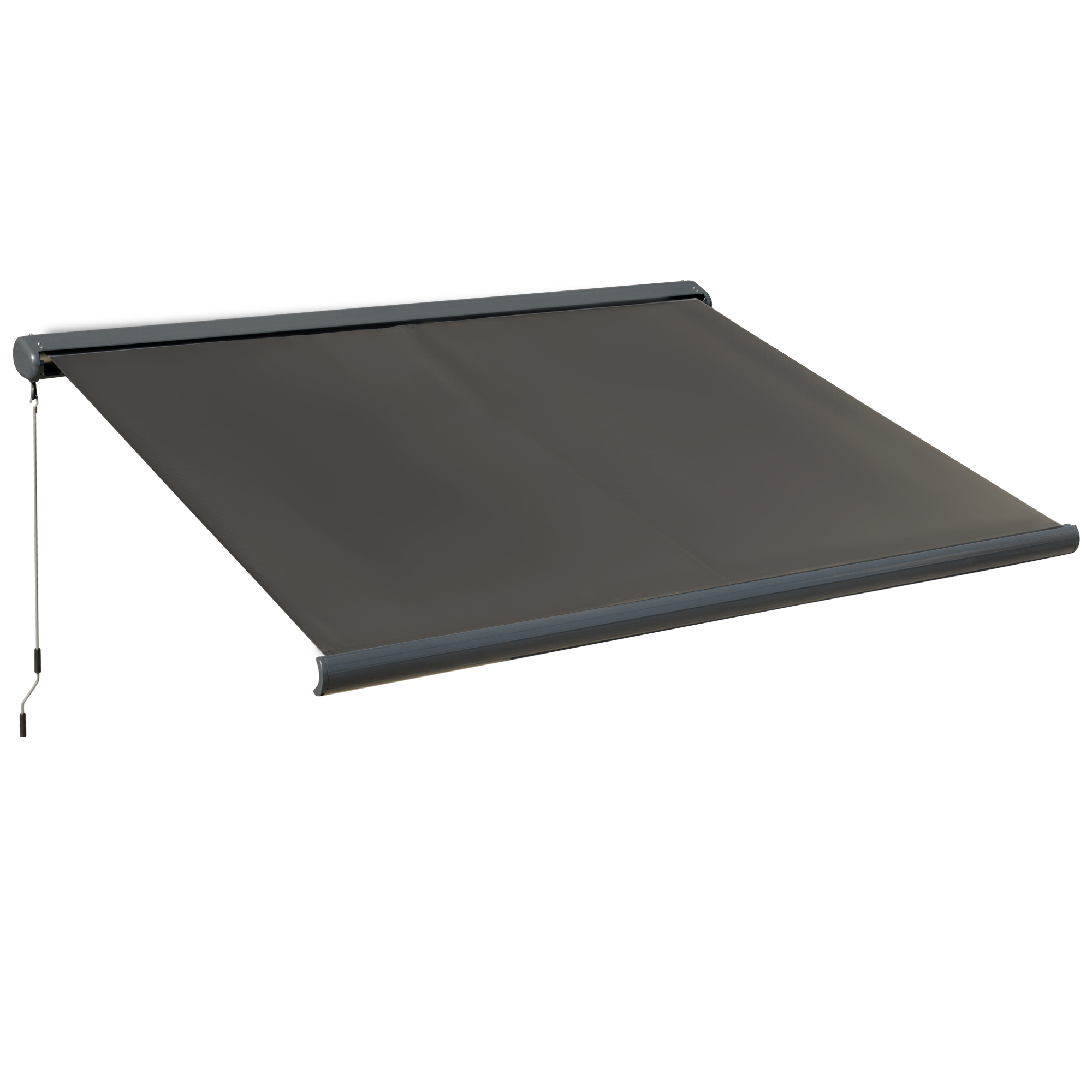 Elektromarkise, mit Fernsteuerung, inkl, Bausatz für Montage, Metallrahmen, dunkelgrau, 3 x 2,5 m Elektromarkise, mit Fernsteuerung, inkl, Bausatz für Montage, Metallrahmen, dunkelgrau, 3 x 2,5 m