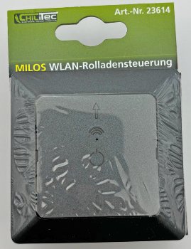 MILOS WiFi Rolladensteuerung, Anthrazit / Android + iOS- App,Alexa/Google tauglich