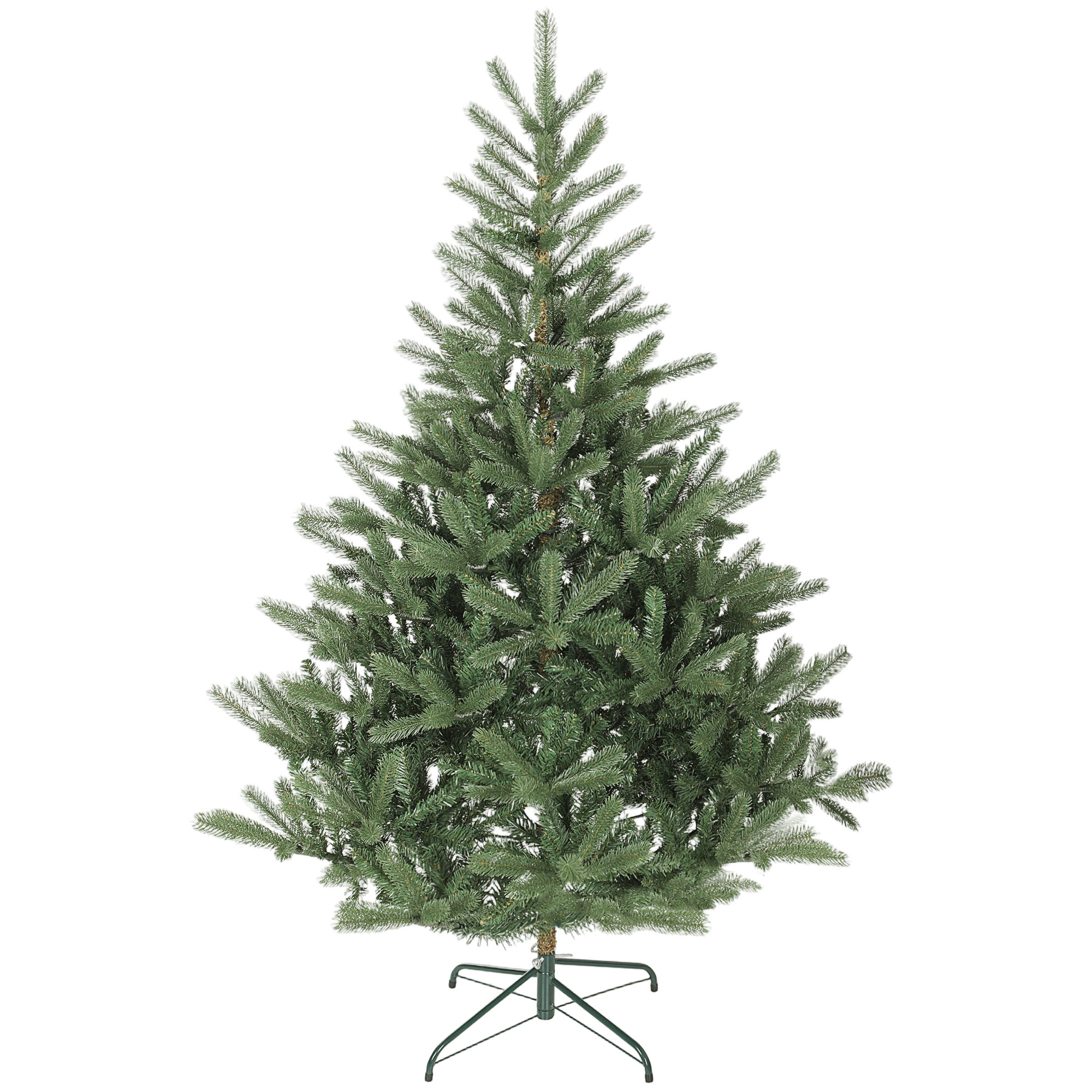 Künstlicher Weihnachtsbaum, 180 cm, dichte Zweige, realistisches Aussehen, flammenhemmend, Kunststoff, Metall, Grün Künstlicher Weihnachtsbaum, 180 cm, dichte Zweige, realistisches Aussehen, flammenhemmend, Kunststoff, Metall, Grün