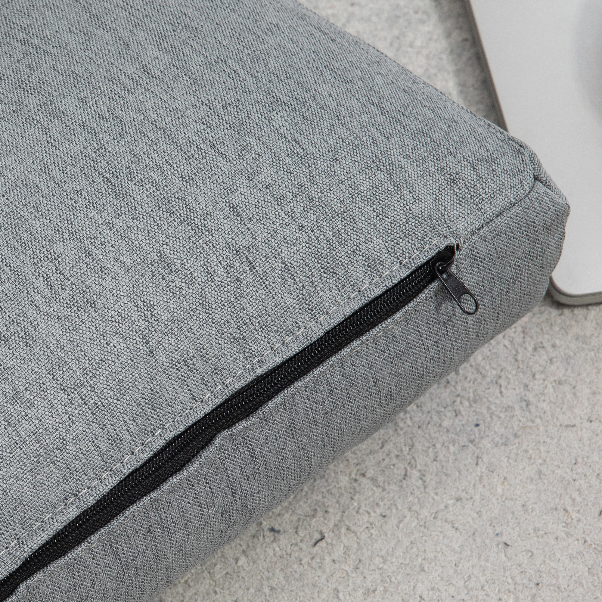Sitzsack mit Bettfunktion, neigbare Lehne, klappbar, bis 120kg, 70 x 72 x 56 cm, Grau