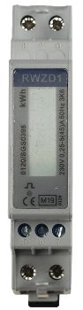 Wechselstromzähler für DIN Trägerschiene / 1-phasig 45A, 161-300V, 1TE, digital LCD