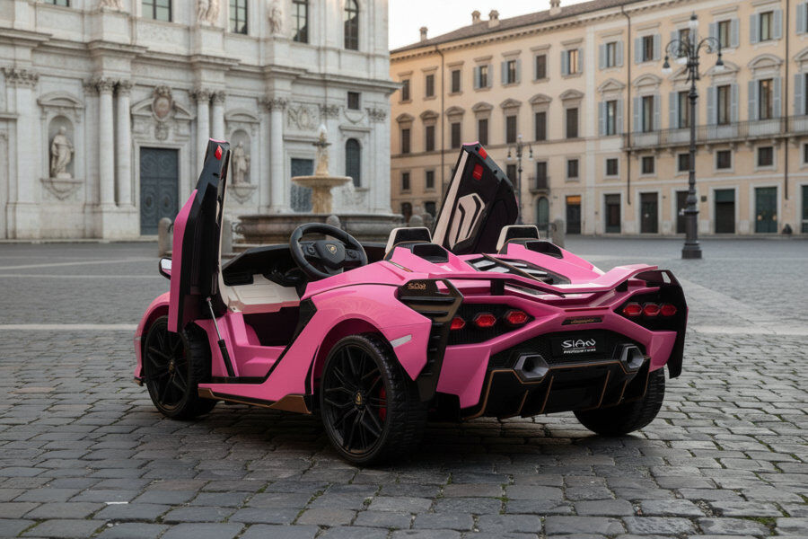 Kinderfahrzeug Lamborghini SIAN 2 Sitzer - pink