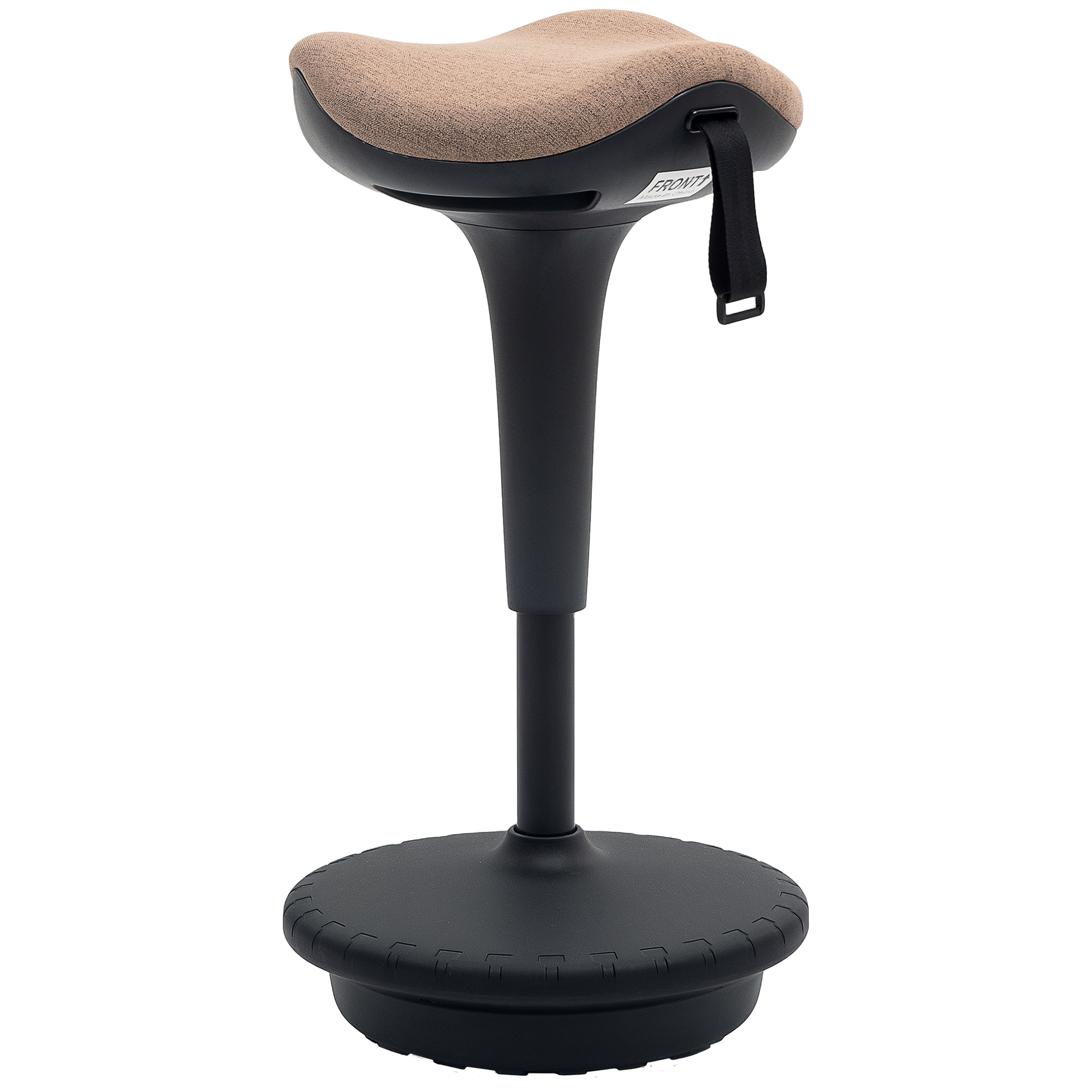 Balancehocker, beweglicher Sitz, drehbarer Bürohocker, höhenverstellbar, ergonomisch, 34 x 34 x 68,5-83,5 cm, Braun Balancehocker, beweglicher Sitz, drehbarer Bürohocker, höhenverstellbar, ergonomisch, 34 x 34 x 68,5-83,5 cm, Braun