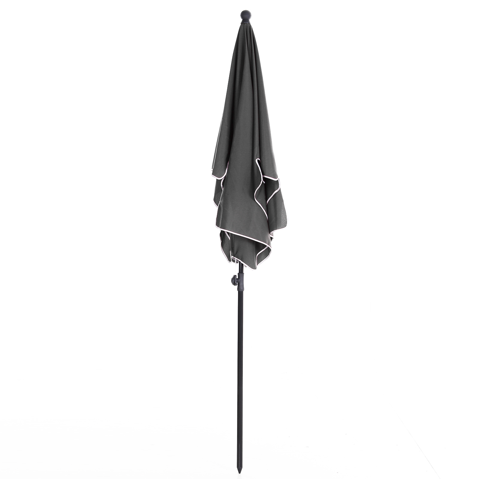 Sonnenschirm Strandschirm Gartenschirm Schirm Balkonschirm Sonnenschutz knickbar Grau