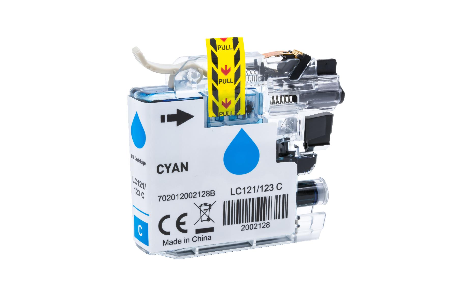 LC121/123XLC alternativ Tinte cyan für Brother / LC123C / 10ml