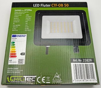 LED-Fluter "CTF-OB 50", IP65, 47W, 4739lm, 4000K neutralweiß