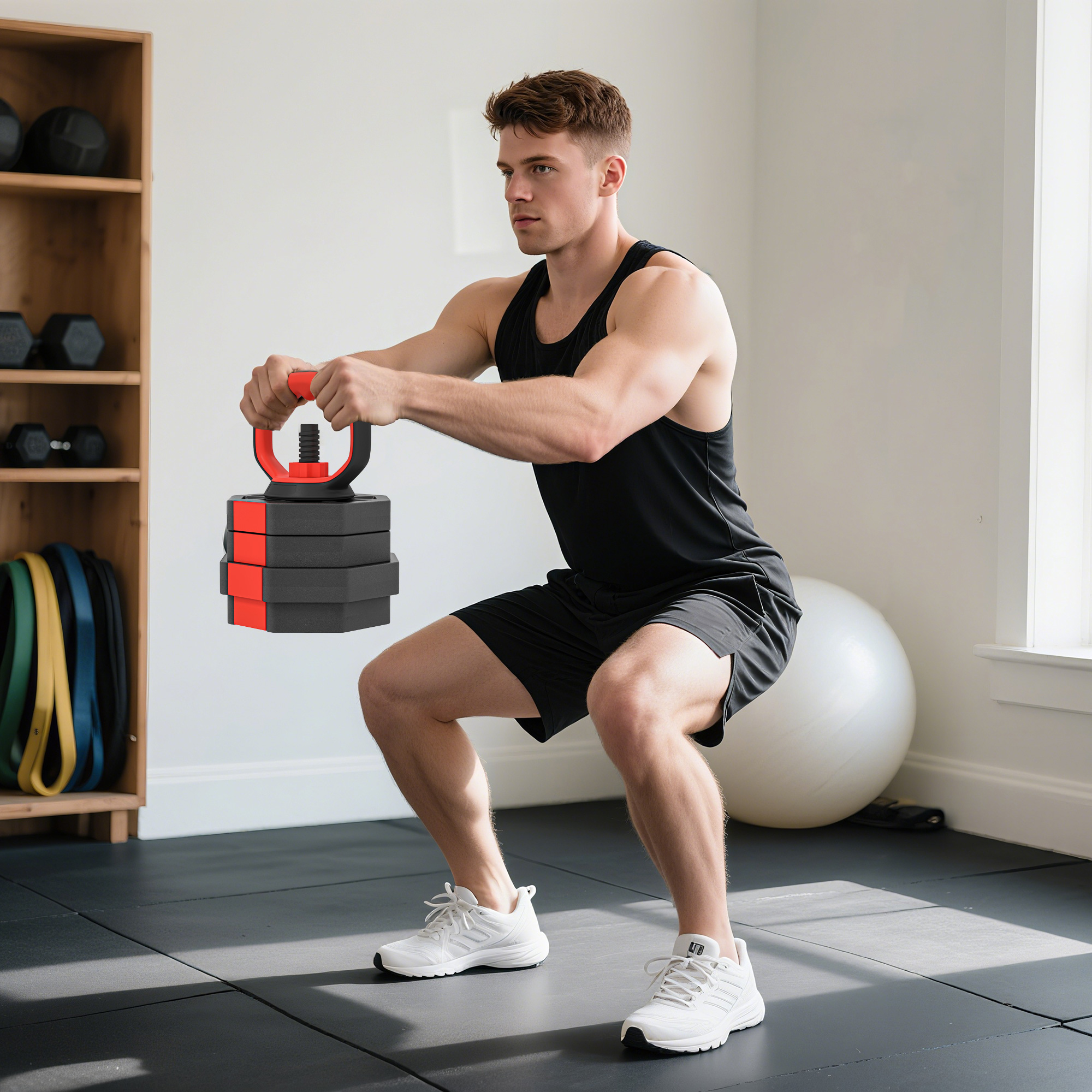 6-in-1 Hantelset Kurzhantel Set Kurzhanteln Langhanteln verstellbar 25 KG für Krafttraining Zuhause
