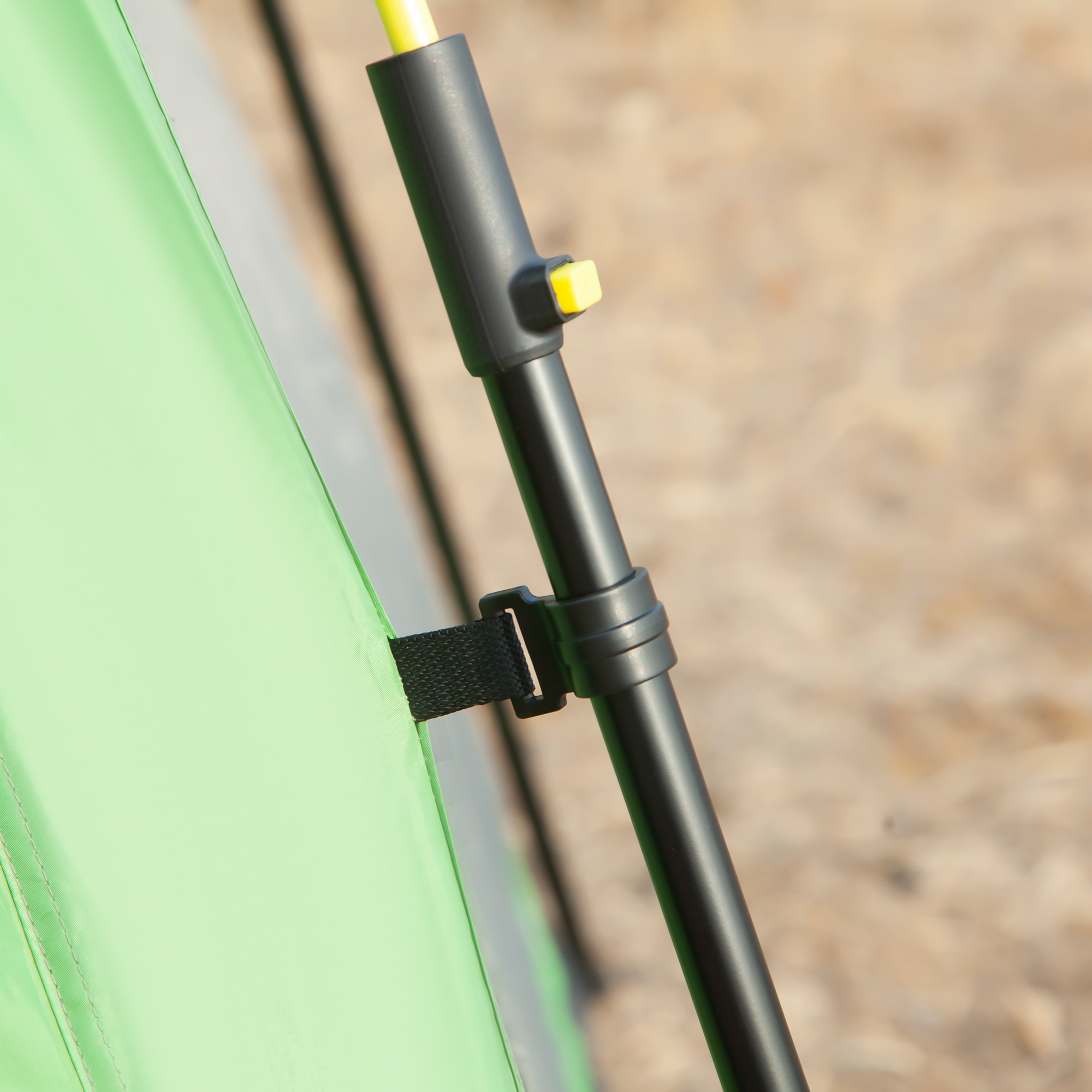 Camping Zelt 6 Personen Zelt Familienzelt Kuppelzelt Kunstleder2000mm einfache Einrichtung für Familien Trekking Festival Stahl Glasfaser Grün 320 x 320 x 180 cm